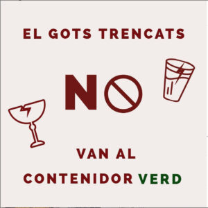 Recilar gots de vidre trencats