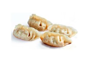 Gyoza de gambes i verdures