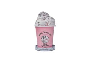 Gelat vegà de menta amb xips de xocolata Pink Albatros