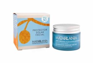 Protector solar facial SPF50 natural i ecològic