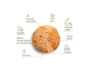 Galetes de pastanaga i espècies sense gluten ni làctis 140gr