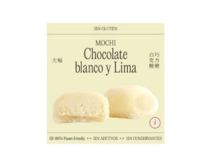 Mochi artesanal de xocolata blanca i llima sense gluten