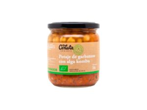 Cigrons ecològics amb verdures i alga kombu 350g
