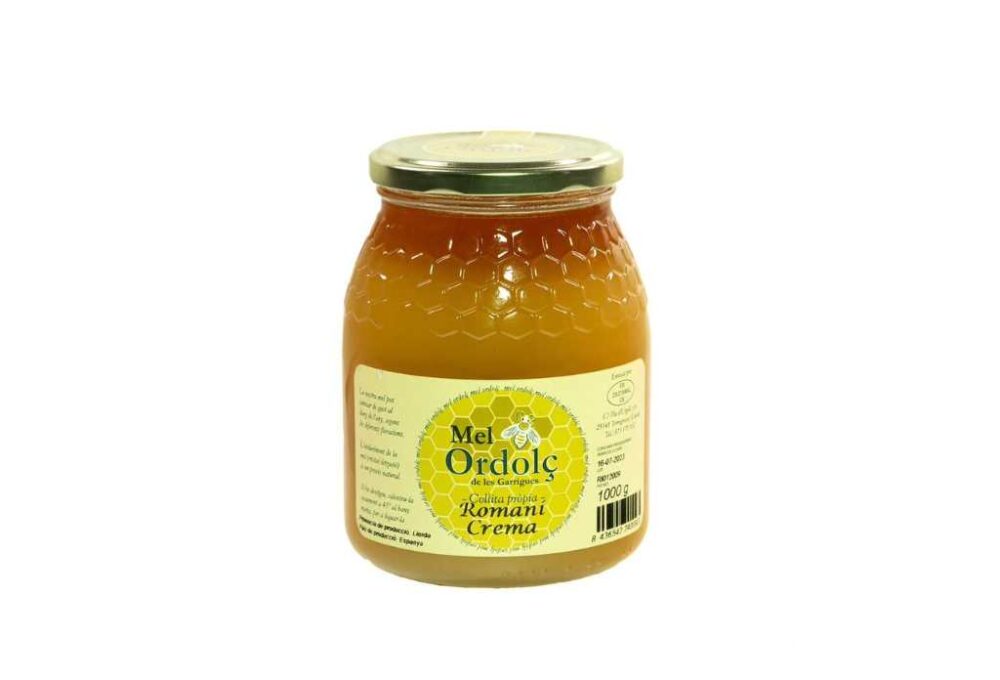 Mel de romaní crua Ordolç 1Kg – Artesanal i de proximitat (Torregrossa, Lleida)