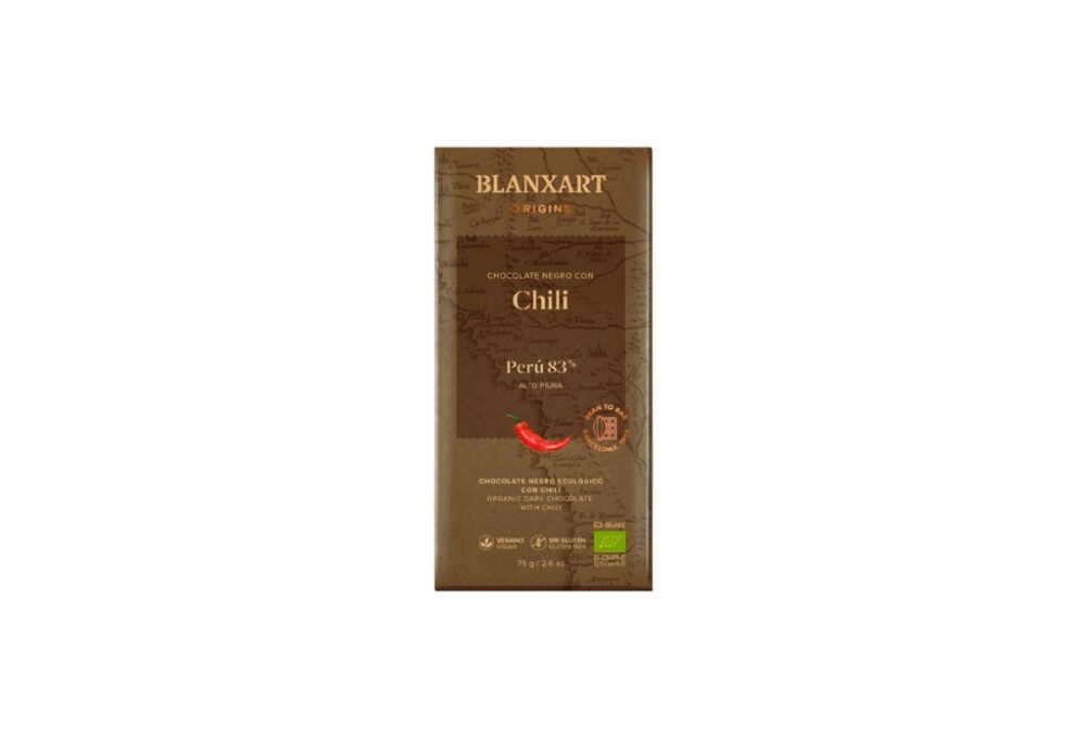 Xocolata 83% cacau ecològic amb xili Blanxart